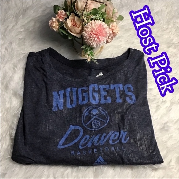 adidas Tops - ✅3x Host Pick✅ Adidas Denver Nuggets Shirt, Small